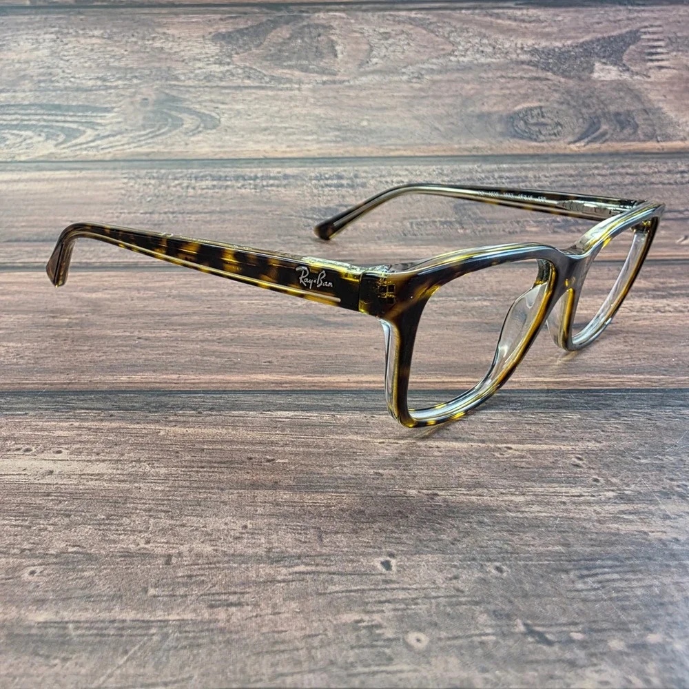 Ray-Ban RB 1536 3602 Dark Havana Tortoise Shell Rectangular Eyeglasses 48-16-130